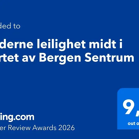 アパート Moderne Midt I Hjertet Av Sentrum ベルゲン